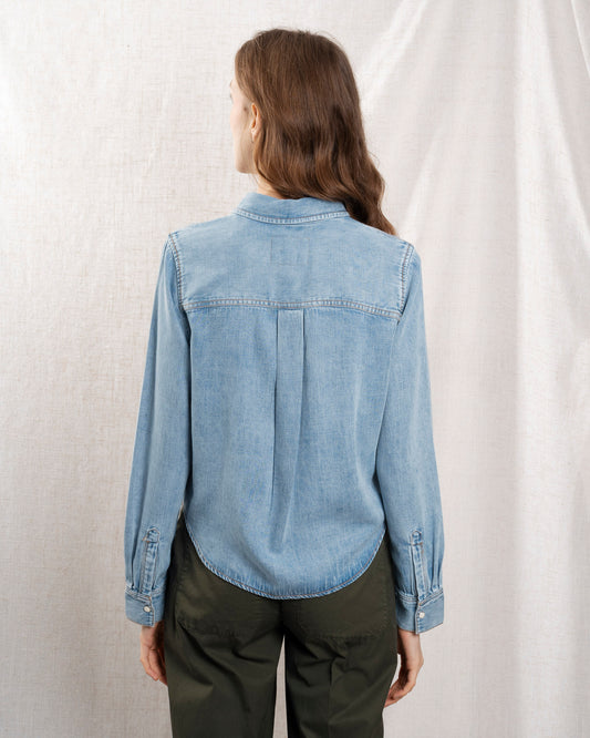 Denim Shirt Noa 7017 Faded-Indigo