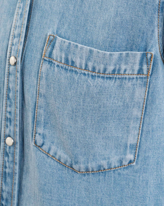 Denim Shirt Noa 7017 Faded-Indigo