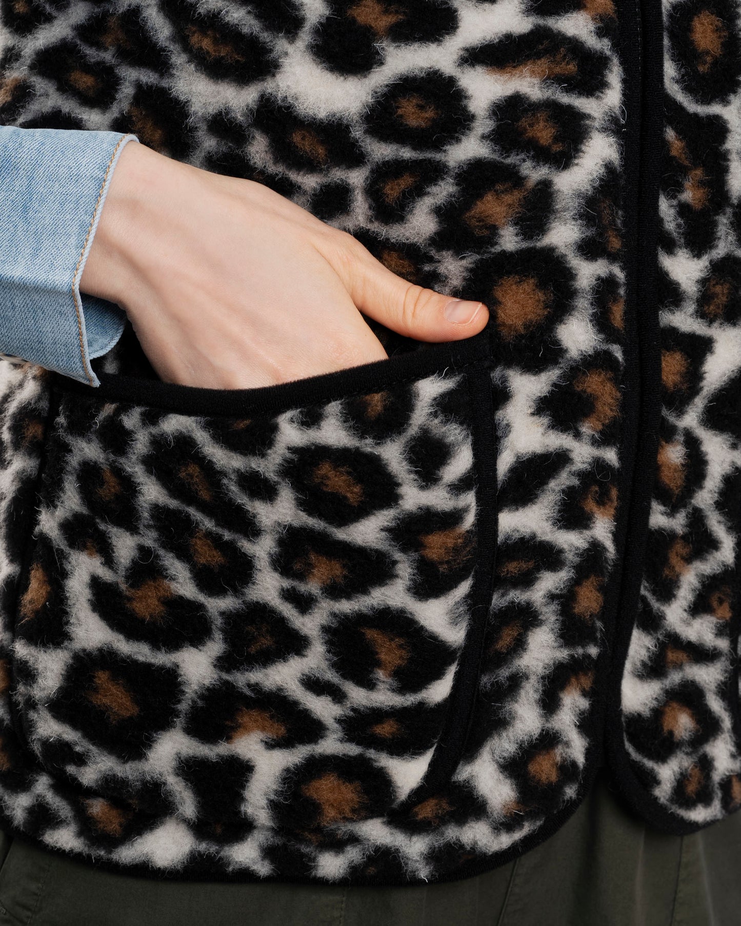 Vest Pepitko Pattern Leopard