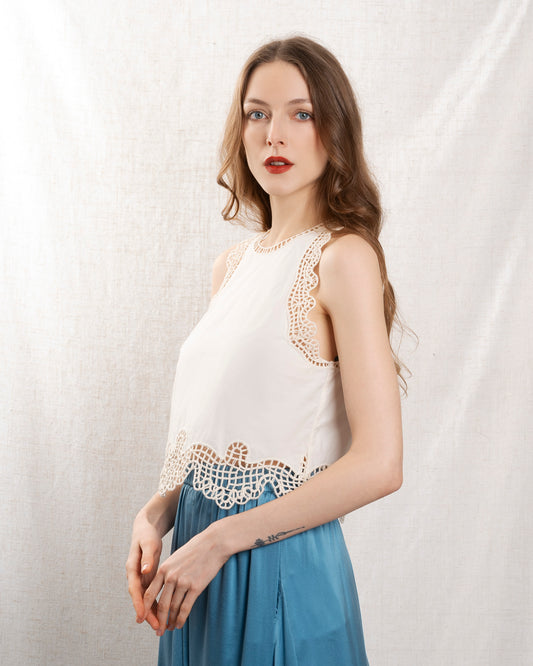 Blouse 14600_my Top Avorio