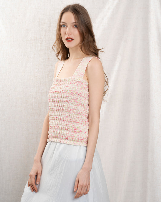 Vest Eveil Natural-Pink-Multi
