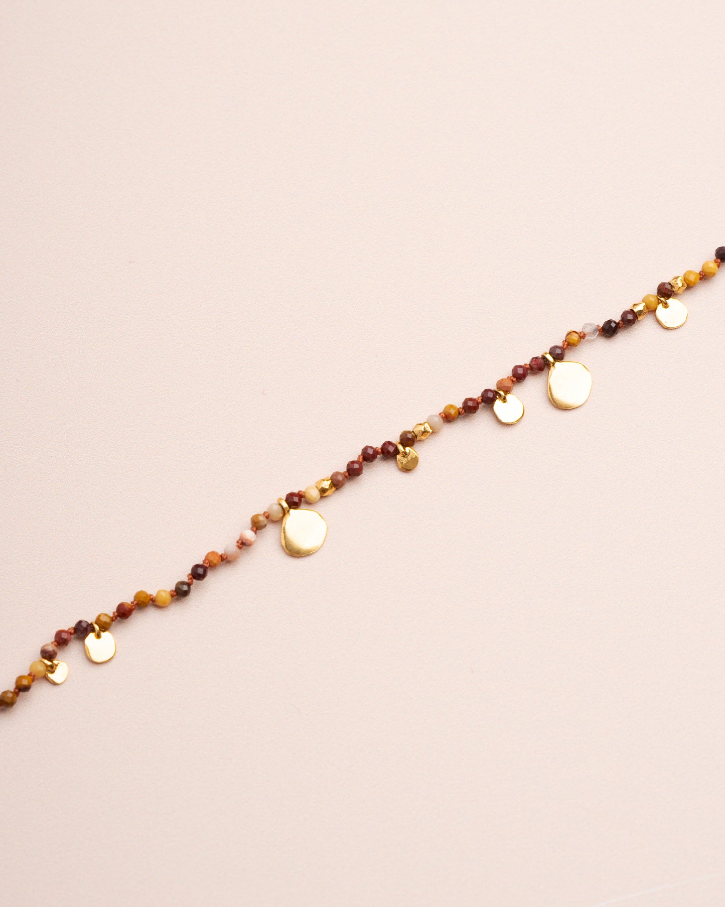 Necklace Smarties Long G Mookaite-Jasper