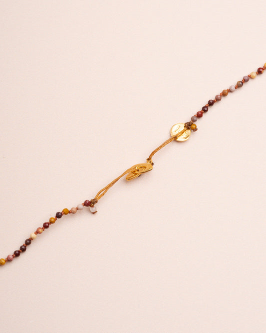 Necklace Smarties Long G Mookaite-Jasper