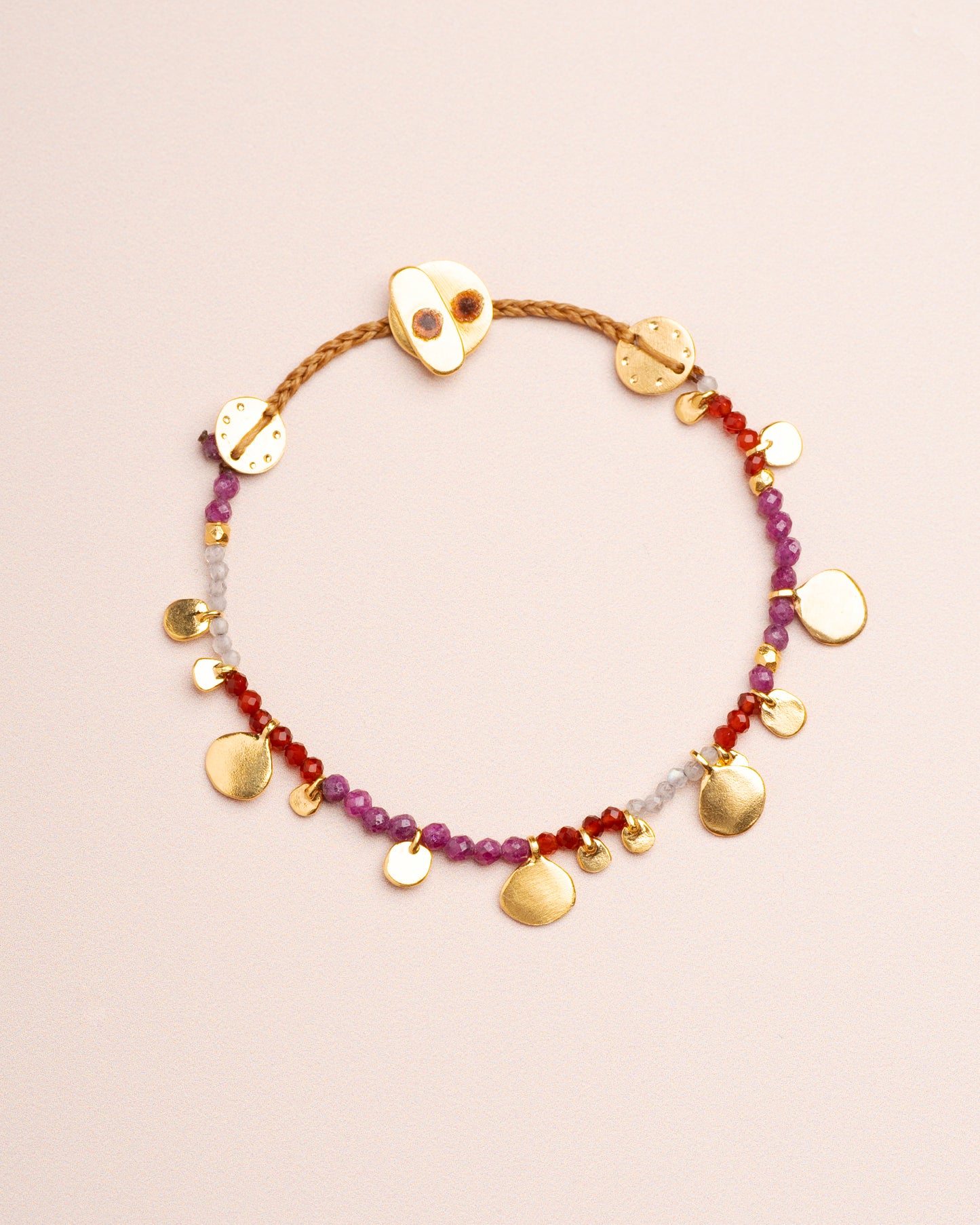 Bracelet Smarties Stone Garnet