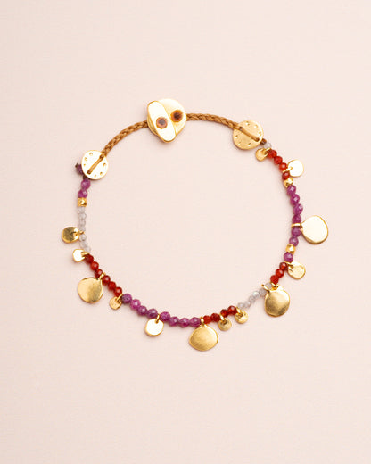 Bracelet Smarties Stone Garnet
