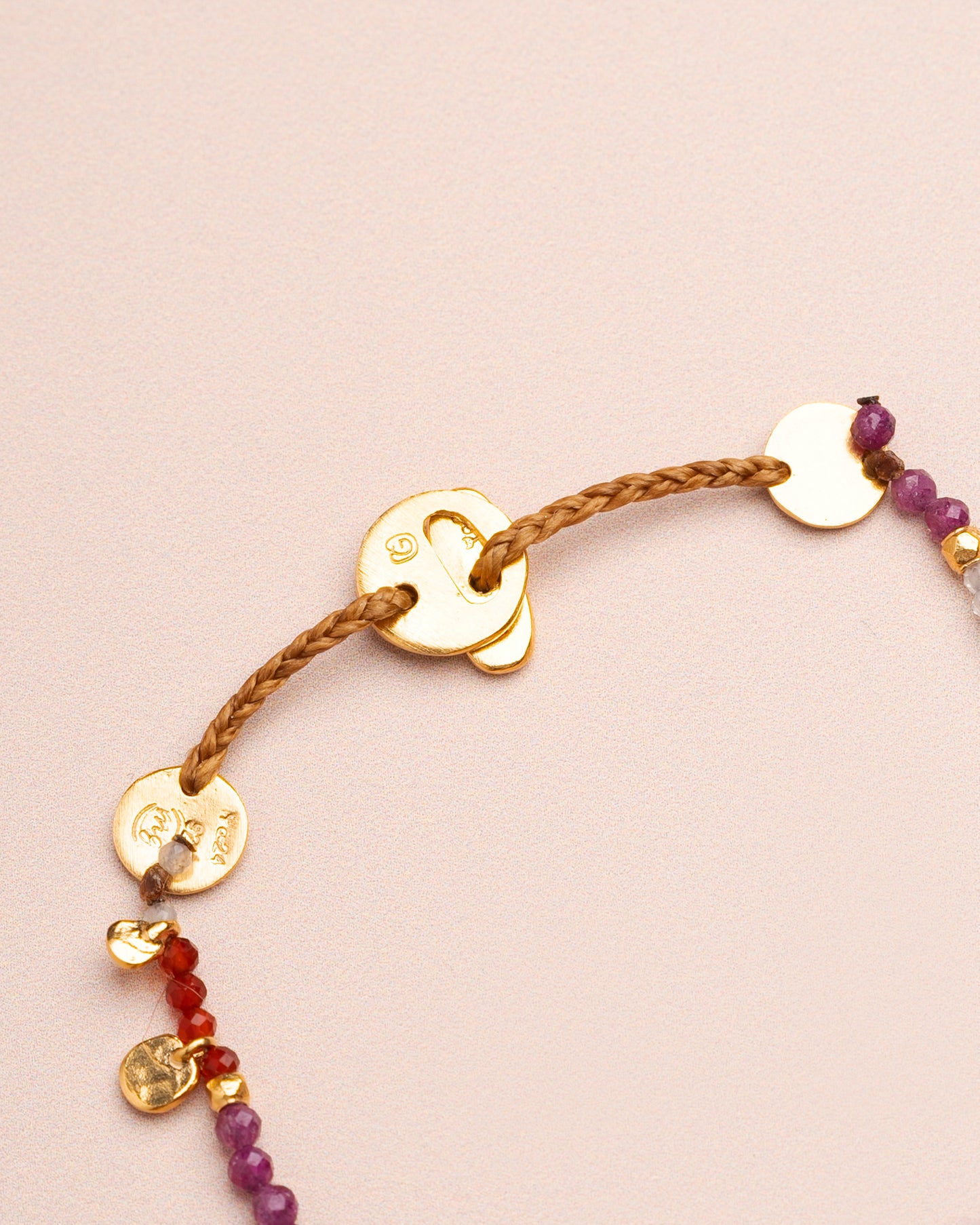 Bracelet Smarties Stone Garnet