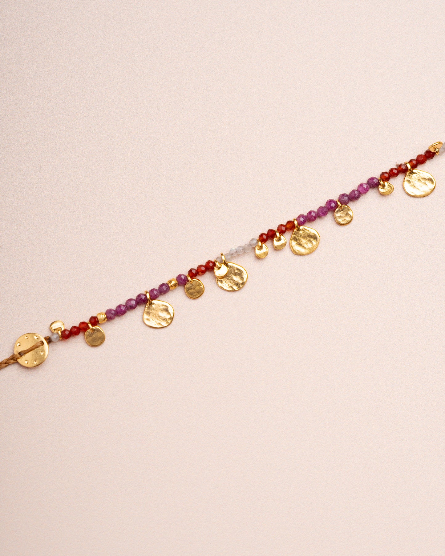 Bracelet Smarties Stone Garnet