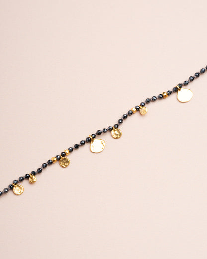 Necklace Smarties Short Gray-Spinel