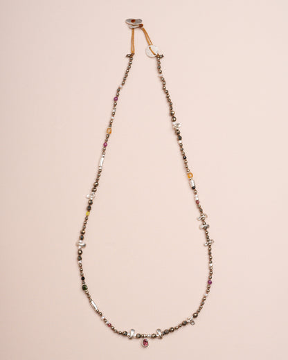 Necklace Papillon Neck S Pyrite