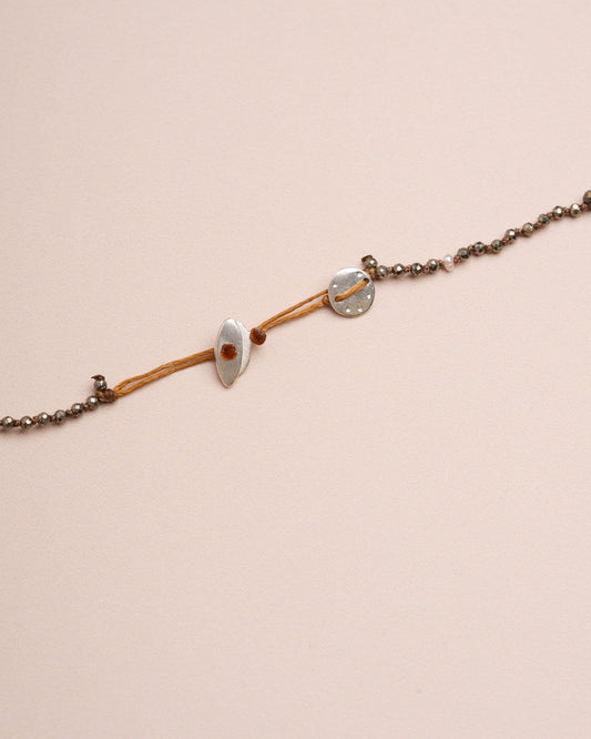 Necklace Papillon Neck S Pyrite