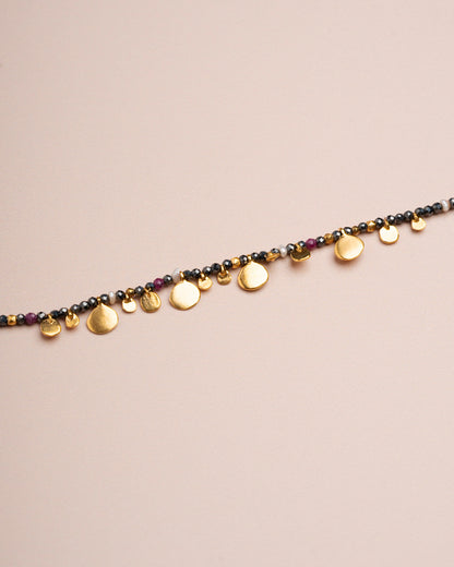 Bracelet Smarties Stone Gray-Spinel