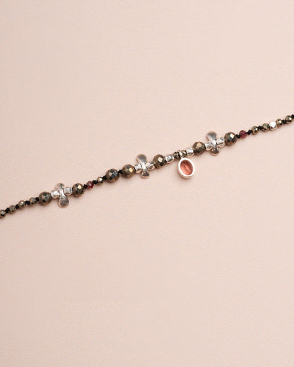 Bracelet Papillon Br S Pyrite