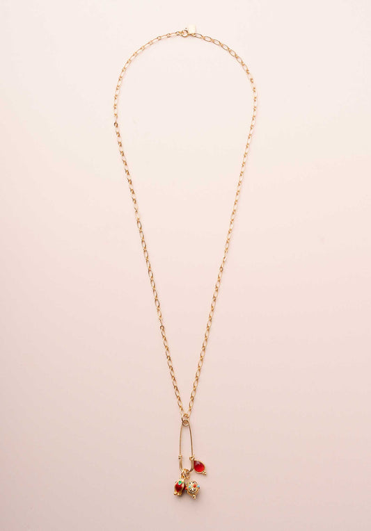 Necklace Patty Red-Gold