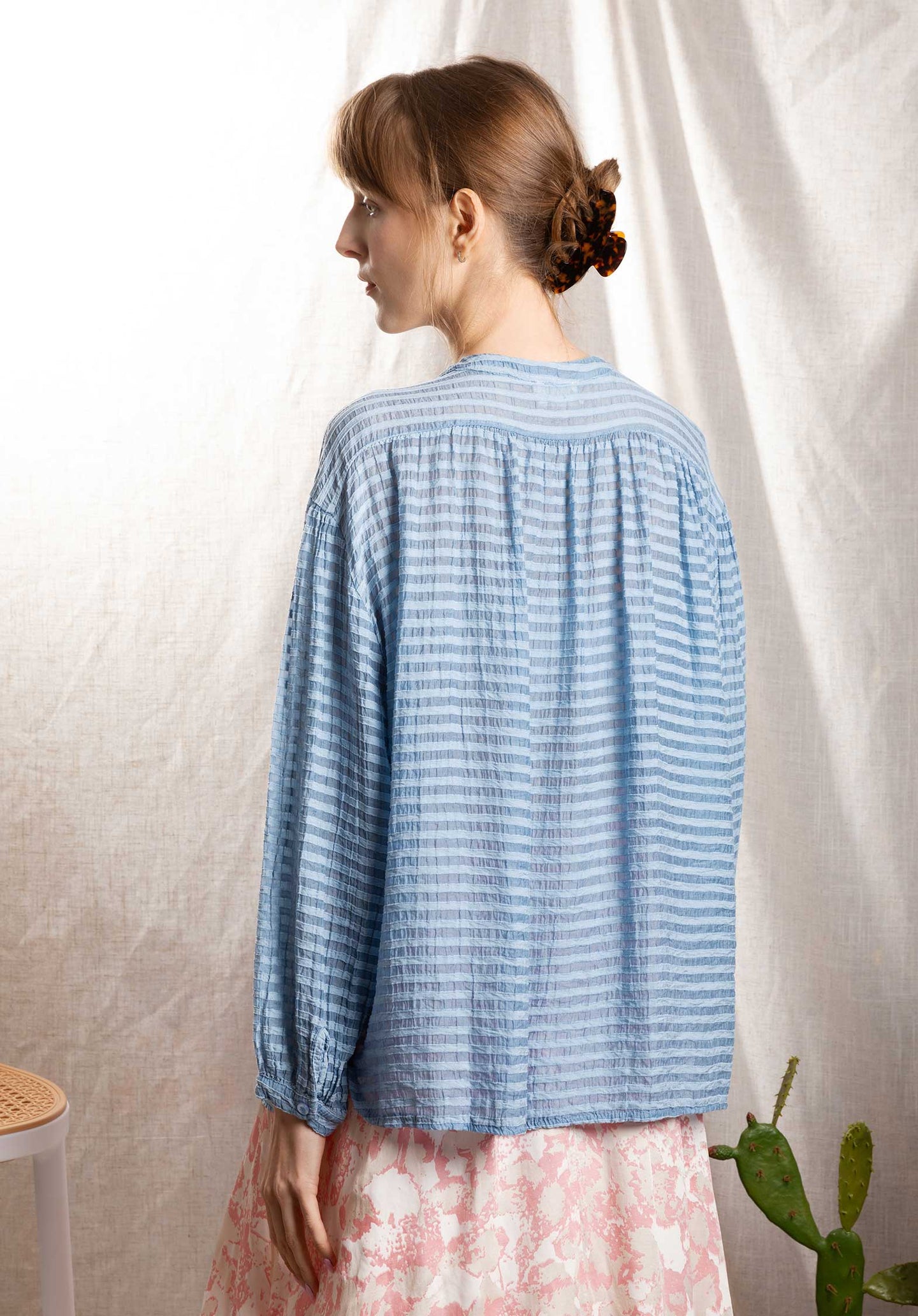 Blouse 19789 Light-Blue
