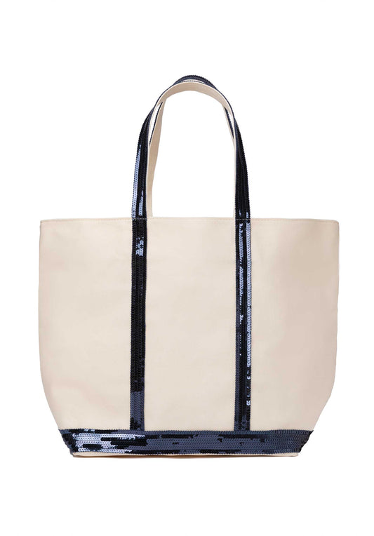 Tote Bag Ve01-v40409 Off-White-Navy