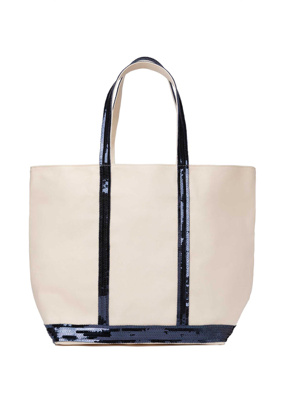 Tote Bag Ve01-v40409 Off-White-Navy