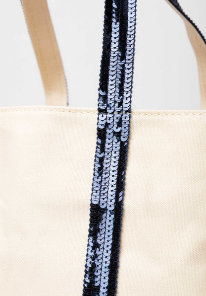 Tote Bag Ve01-v40409 Off-White-Navy
