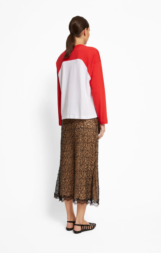 Roseanna Women's Sweatshirt Jump Jersey 100% Organic Cotton -  Red Rouge