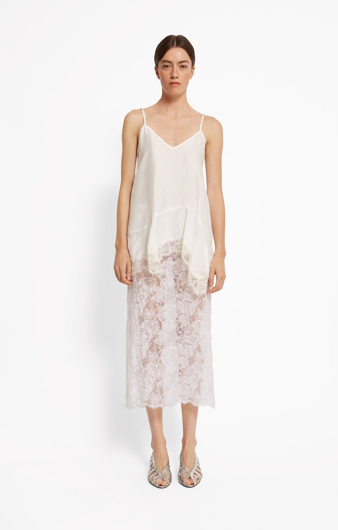 Blouse Latte Moss Blanc