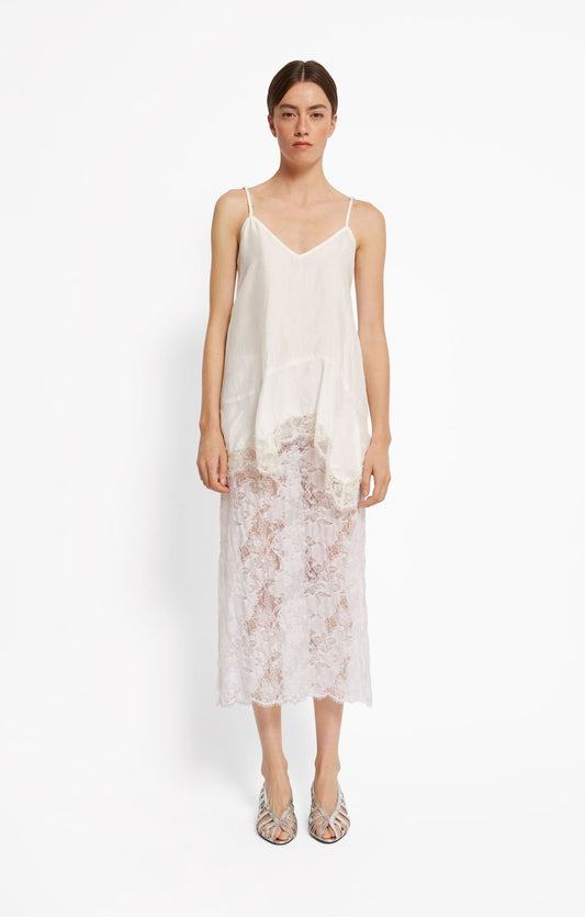 Blouse Latte Moss Blanc