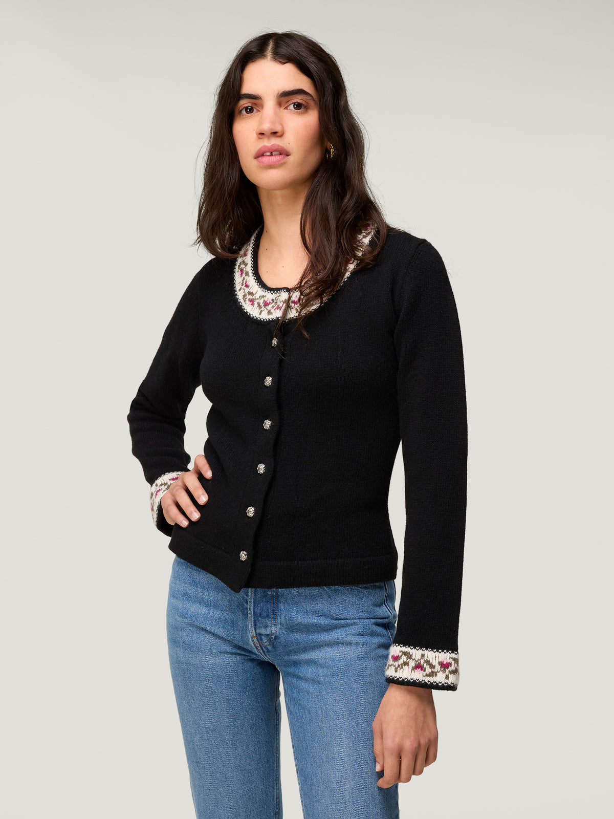 Cardigan Uni Nelia Noir