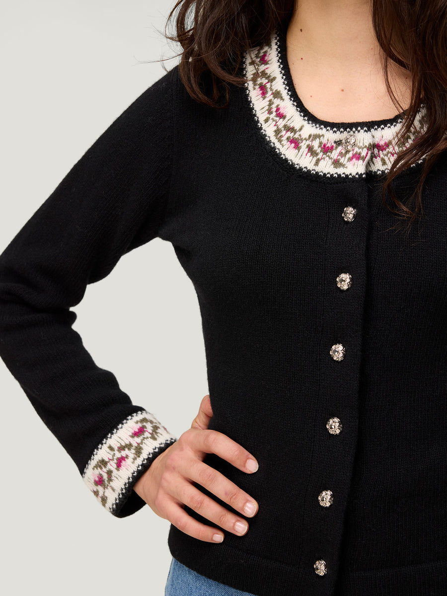 Cardigan Uni Nelia Noir