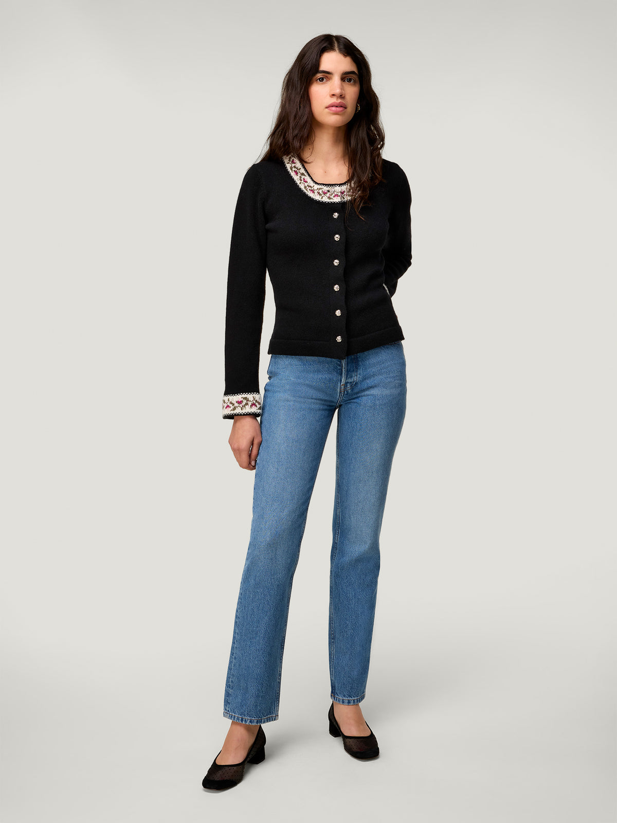 Cardigan Uni Nelia Noir