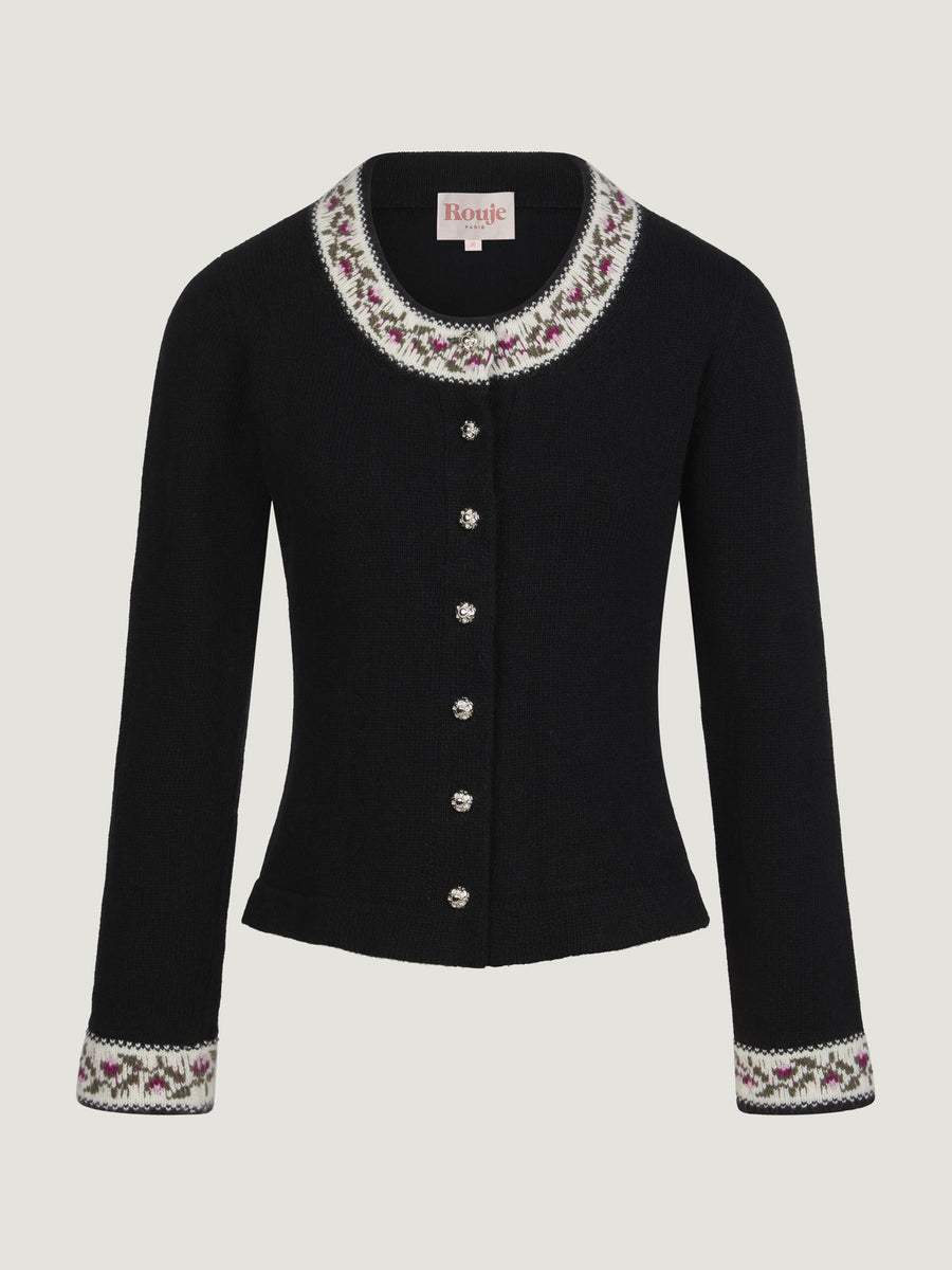 Cardigan Uni Nelia Noir