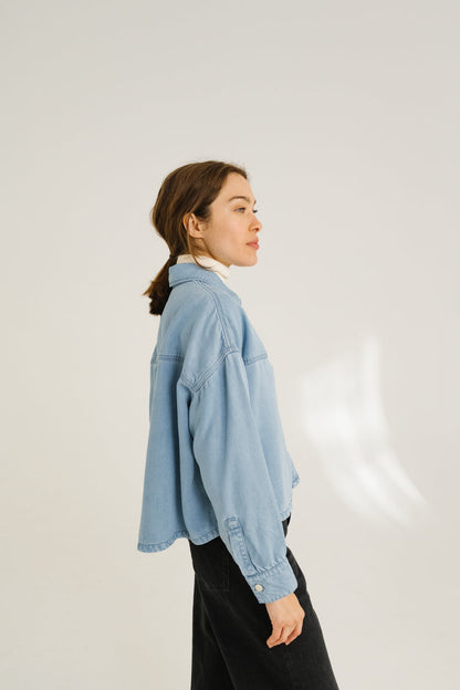 Shirt Emi Bleach Bleu-Indigo