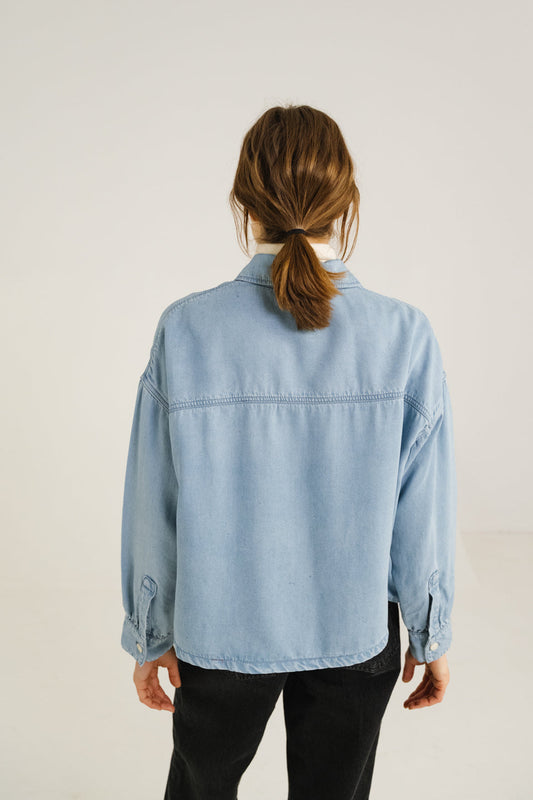 Shirt Emi Bleach Bleu-Indigo