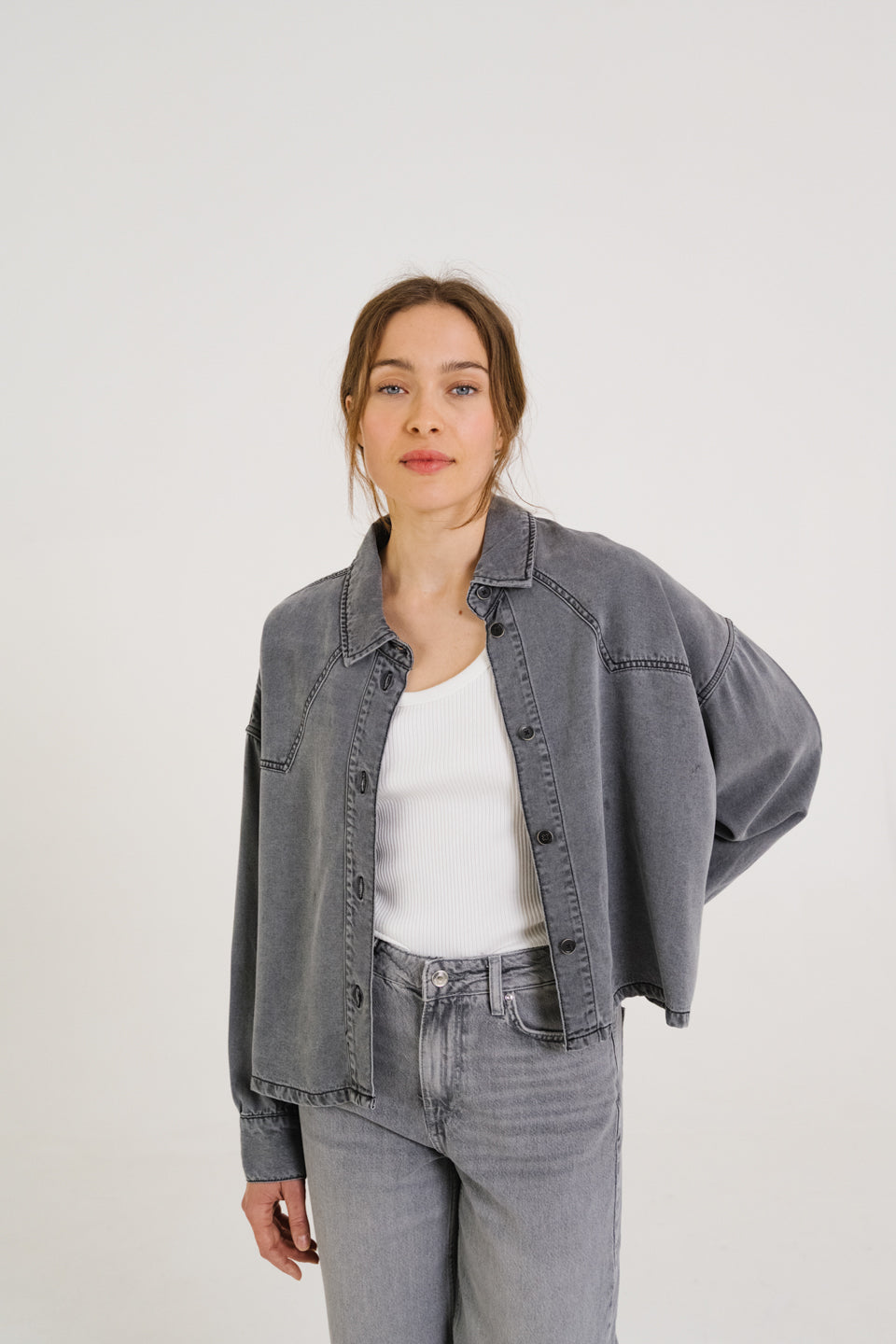 Shirt Emi Brume Noir-Denim