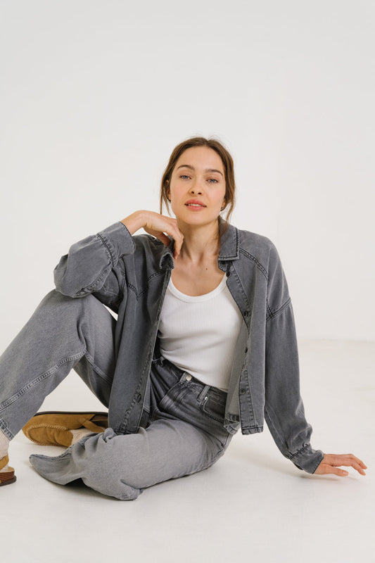 Shirt Emi Brume Noir-Denim