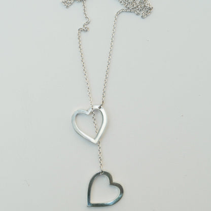 Necklace Link Heart Neck Silver