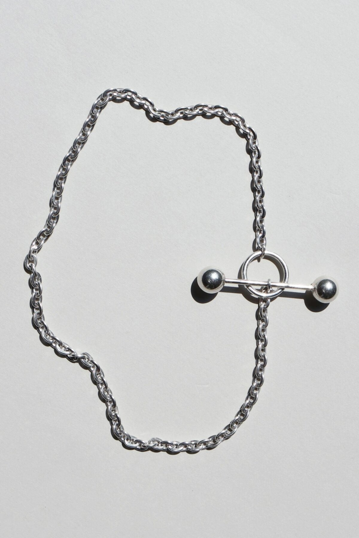 Necklace Barbelle Choker Silver