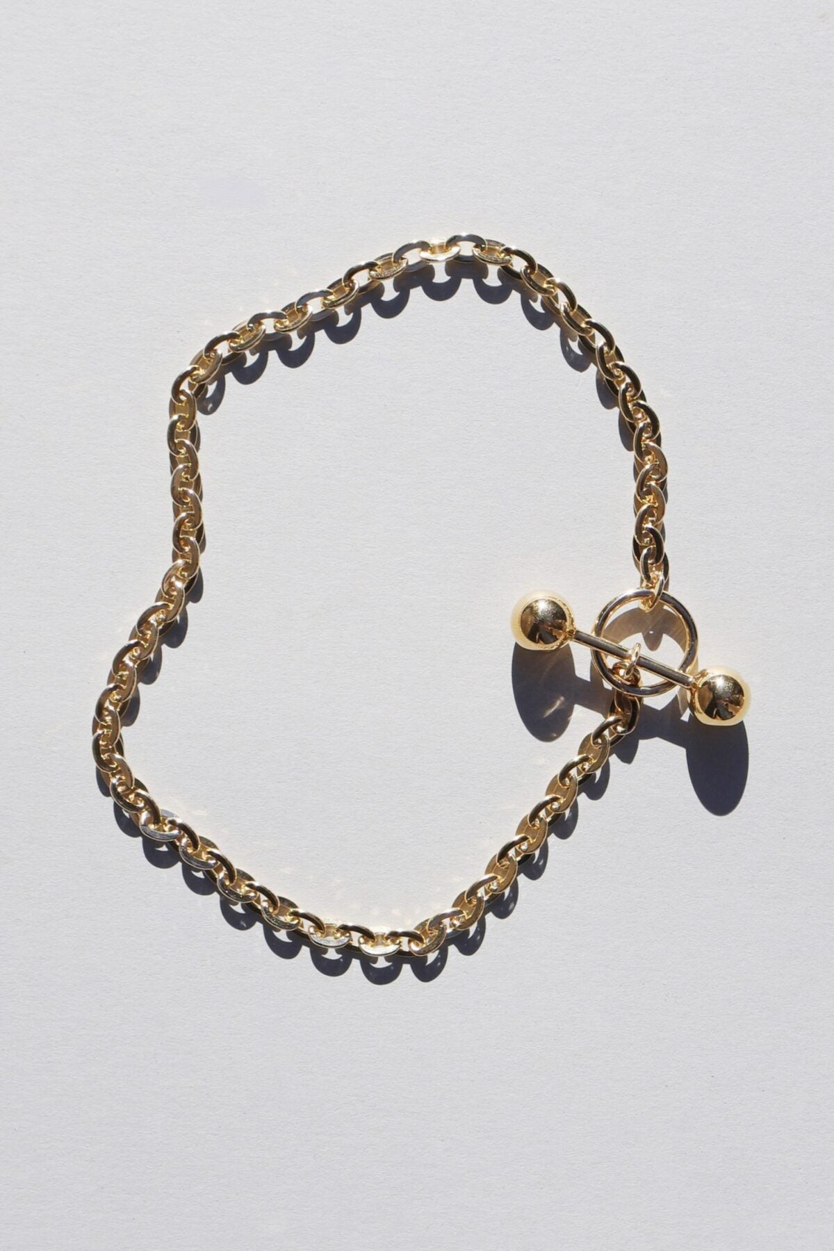 Necklace Barbelle Choker Silver