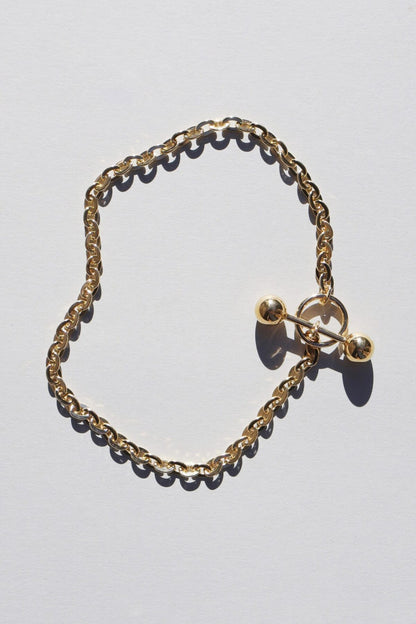 Necklace Barbelle Choker Silver