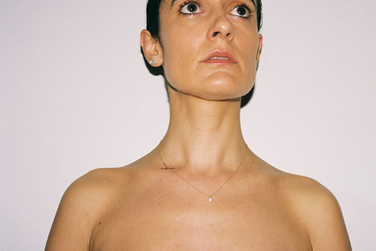 Necklace Big Pearl Neck Silver