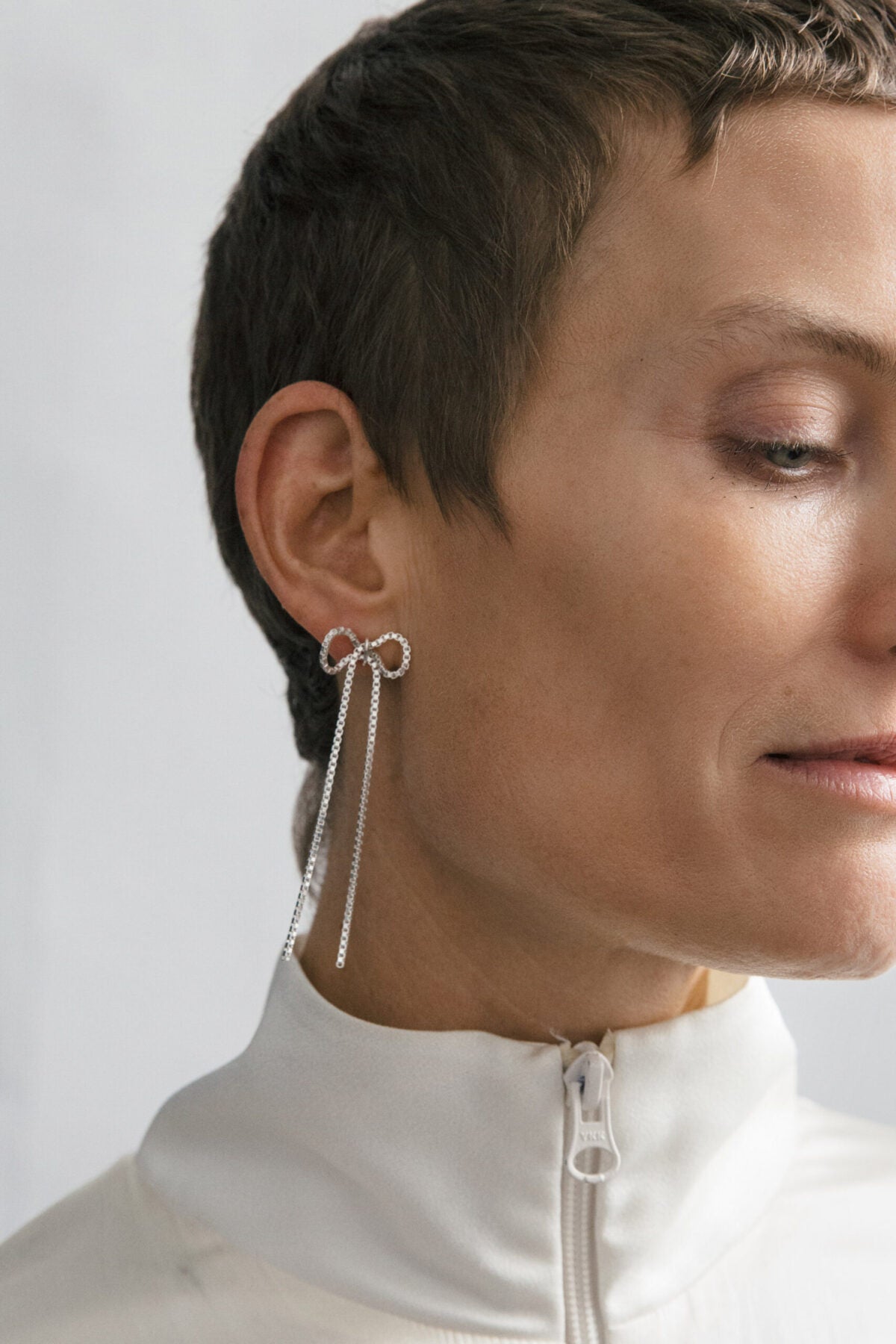 Earring Bow Earrings Silver