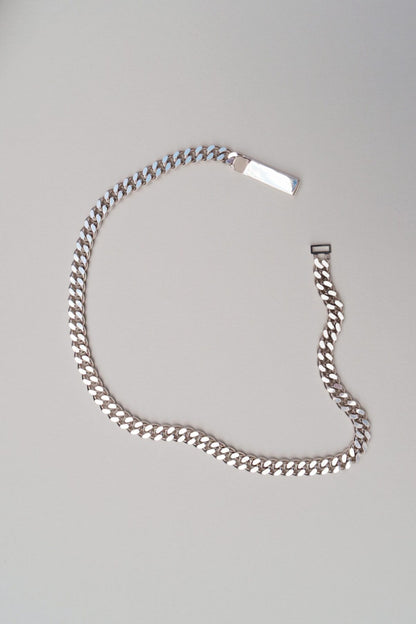 Necklace Link Heart Neck Silver