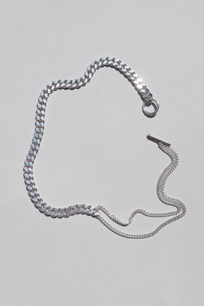 Necklace Long Mixmatch Silver