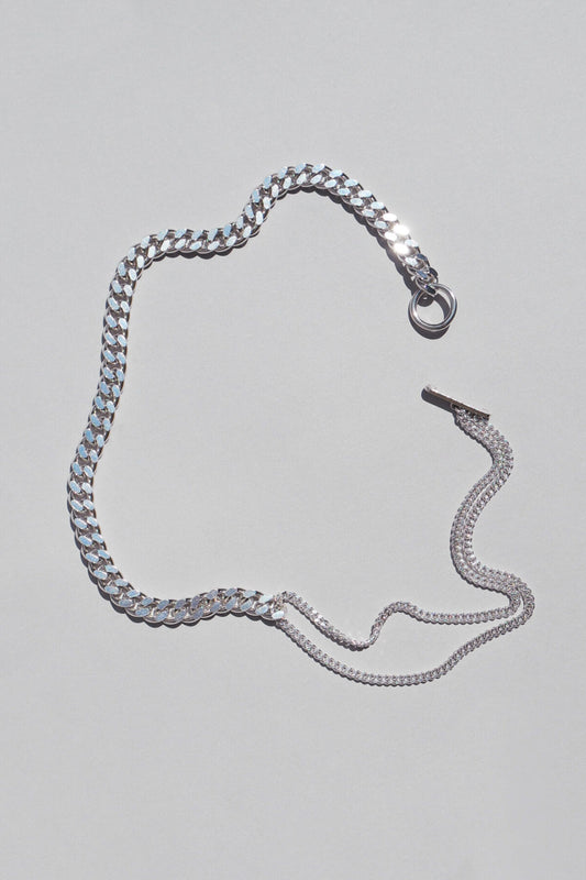 Necklace Long Mixmatch Silver