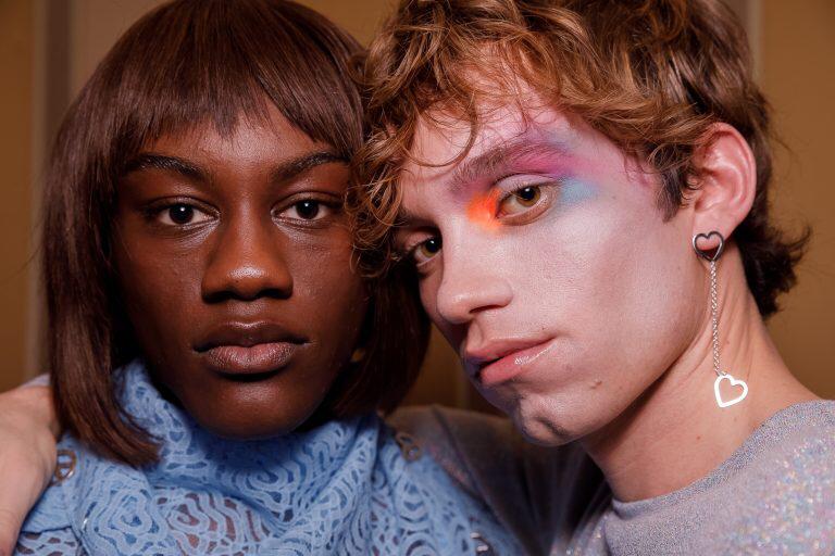 Earring Ls Long Hearts Silver