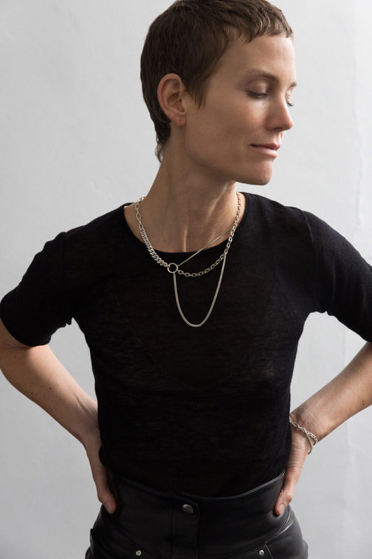 Necklace Short Mixmatch Silver