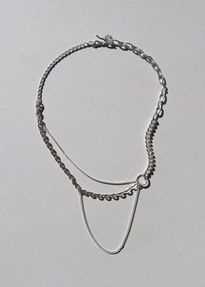 Necklace Short Mixmatch Silver