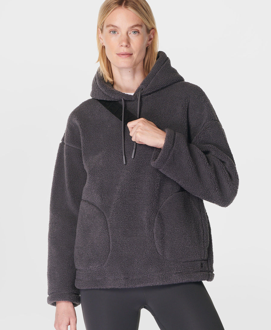 Plush Textured Hoody Sb10005 Urban-Grey