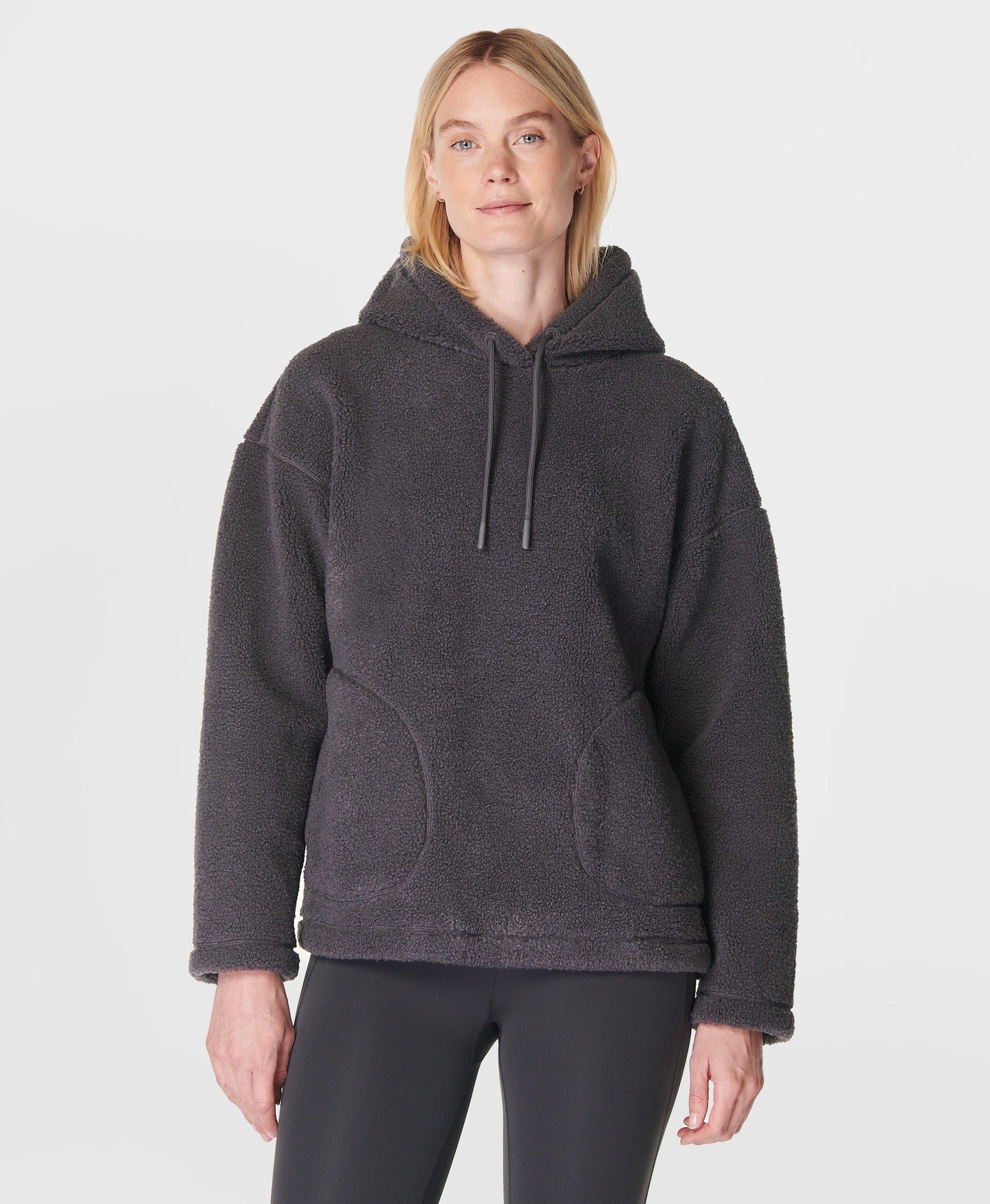 Plush Textured Hoody Sb10005 Urban-Grey