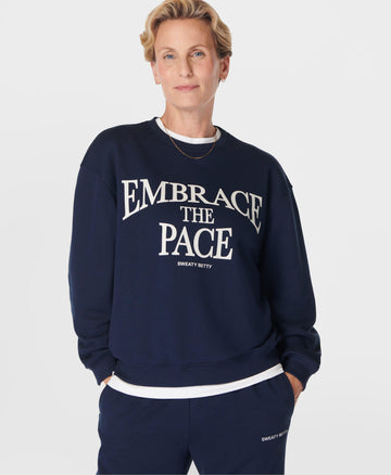 Embrace The Pace Sweatshirt Sb10009 Navy-Blue