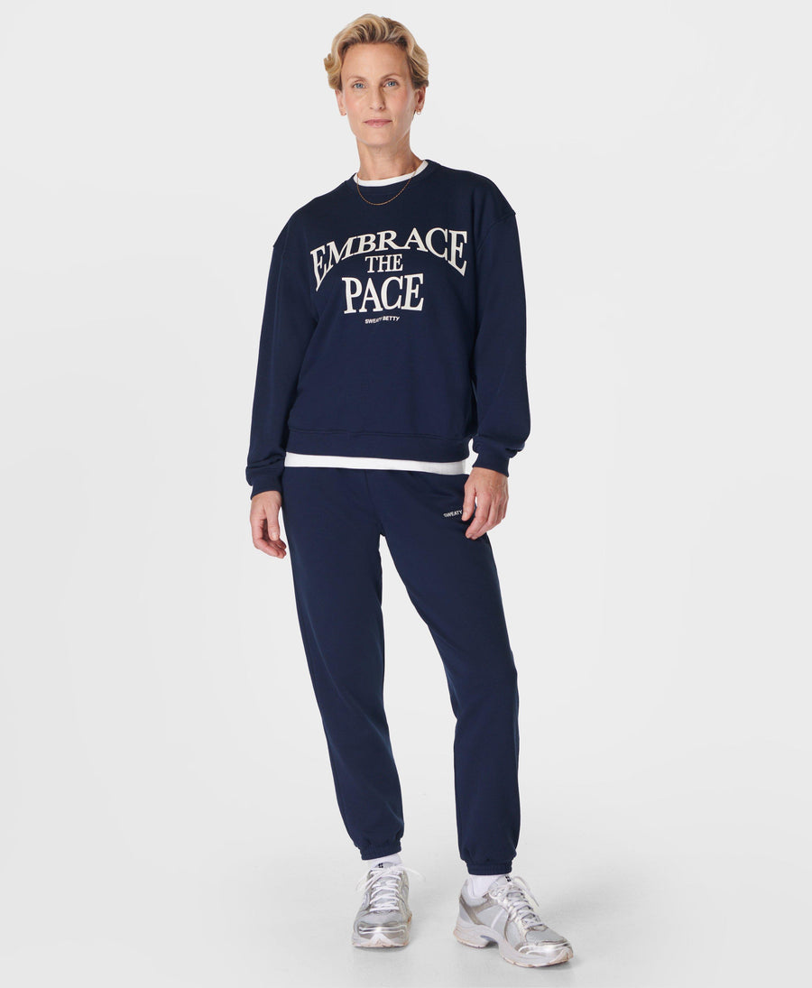 Embrace The Pace Sweatshirt Sb10009 Navy-Blue