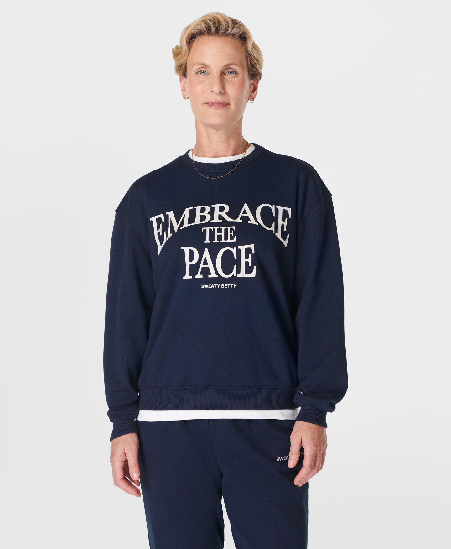 Embrace The Pace Sweatshirt Sb10009 Navy-Blue