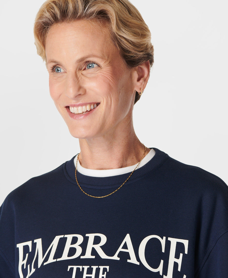 Embrace The Pace Sweatshirt Sb10009 Navy-Blue